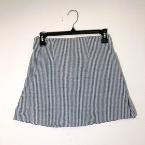 Blue and Green Plaid Skirt